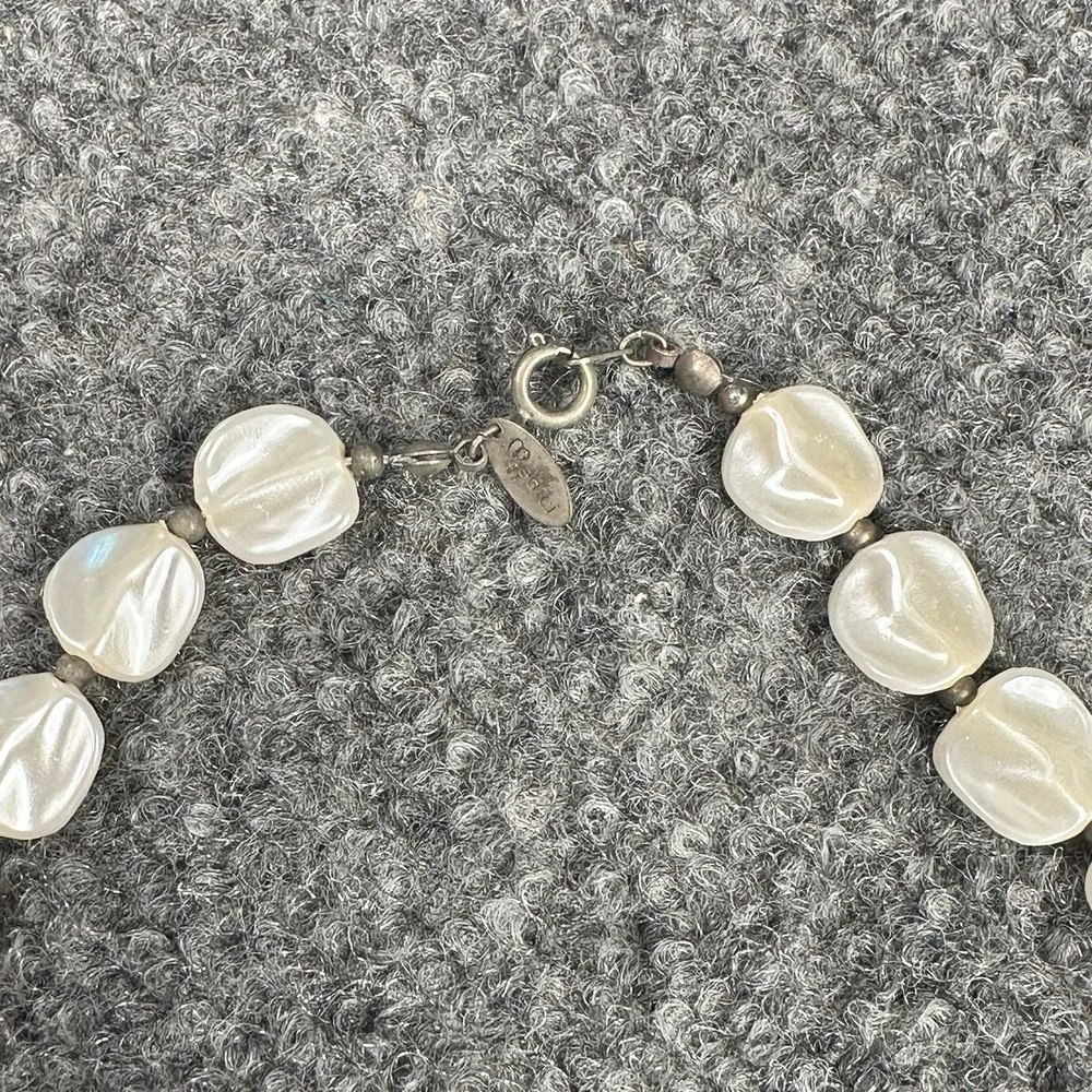 Vintage Medici Abalone Shell Single Strand Necklace Estate